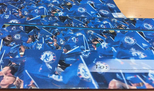 Cặp đôi fans Chelsea thiết kế thiệp cưới như vé xem bóng đá Cặp đôi fans Chelsea thiết kế thiệp cưới như vé xem bóng đá