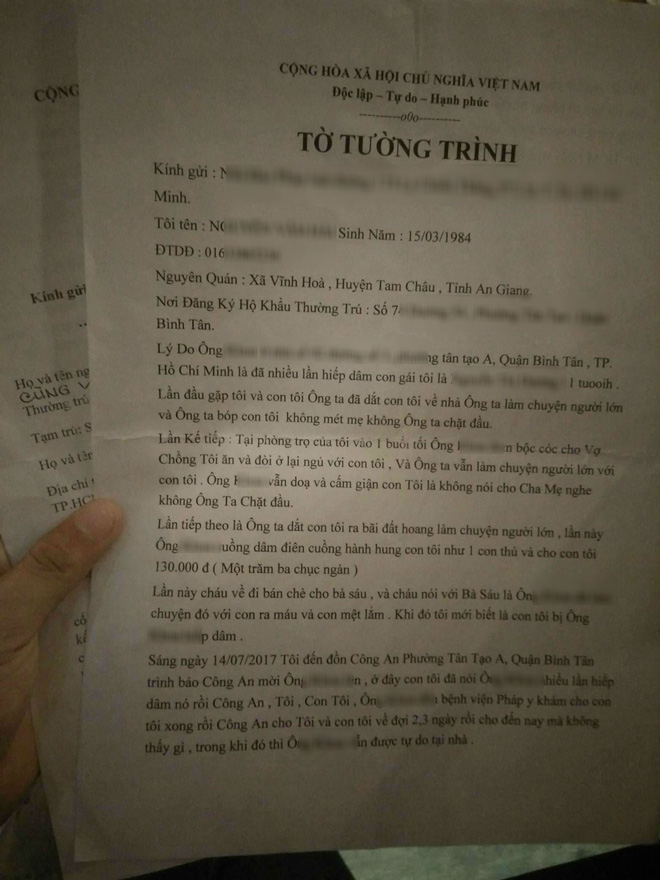 Nghi án ông già 70 tuổi hiếp dâm bé gái 11 tuổi nhiều lần khiến bé có dấu hiệu mang thai?