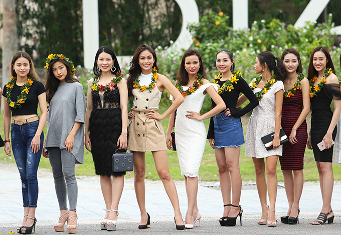 Thí sinh Hoa hậu Hoàn vũ Việt Nam tập trung ở Nha Trang để thi bán kết