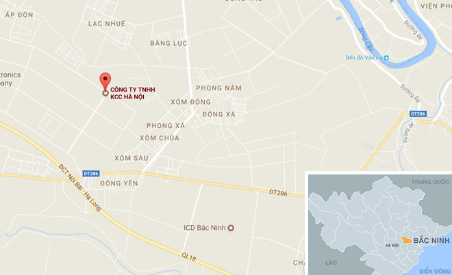 Cháy công ty sản xuất sơn ở khu công nghiệp Yên Phong