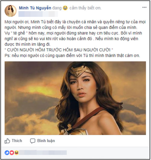 Minh Tú lên tiếng về cú té ghế của Lan Khuê: Không động viên được thì im lặng đi!