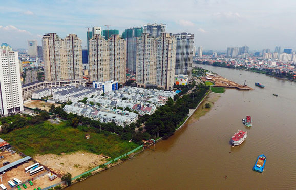 Giá đất bờ sông Sài Gòn cao nhất hơn 700 triệu đồng một m2
