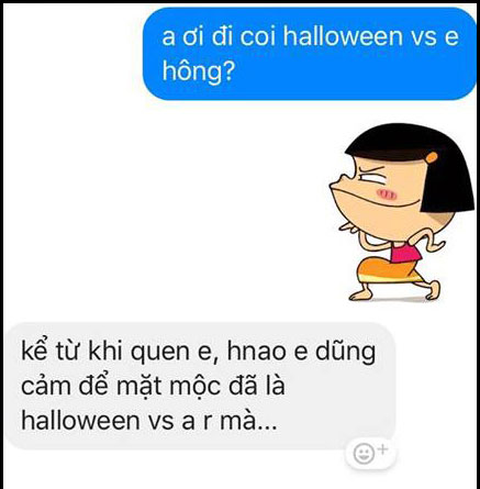 Troll người yêu 365 ngày không thương tiếc, ngay cả Halloween cũng không tha! Troll người yêu 365 ngày không thương tiếc, ngay cả Halloween cũng không tha!