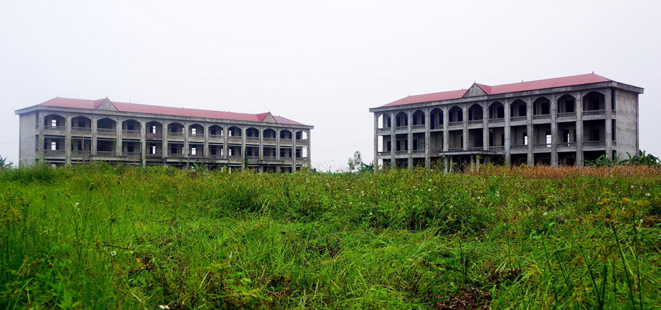 Dự án trường học hơn 30 tỷ bỏ hoang ở Ninh Bình