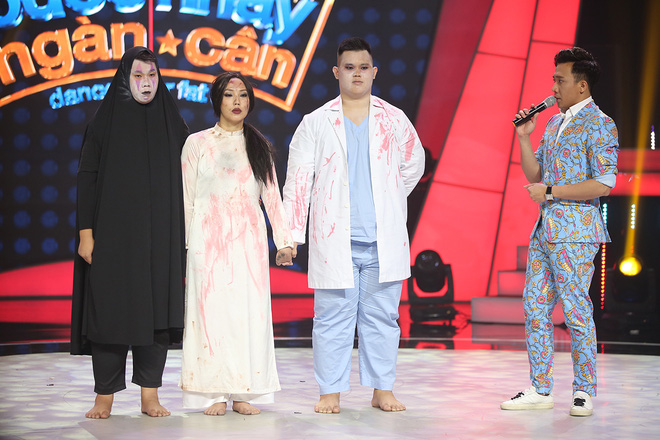 Việt Hương hoảng sợ trước phần thi rùng rợn của thí sinh Bước nhảy ngàn cân