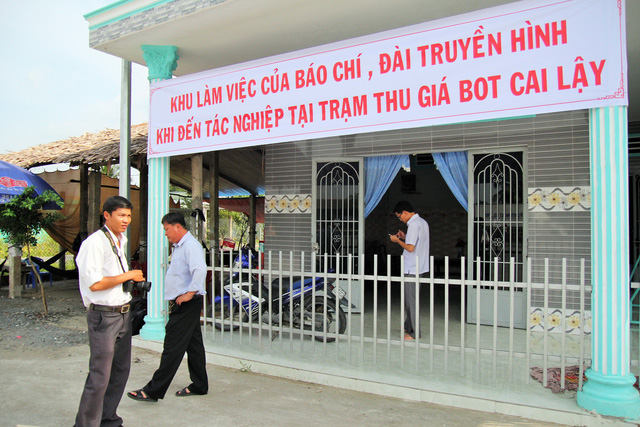 Trạm thu phí Cai Lậy thắt chặt an ninh