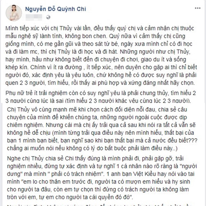Sao Việt xót xa trước mối tình 17 năm đầy nước mắt của Thu Thủy
