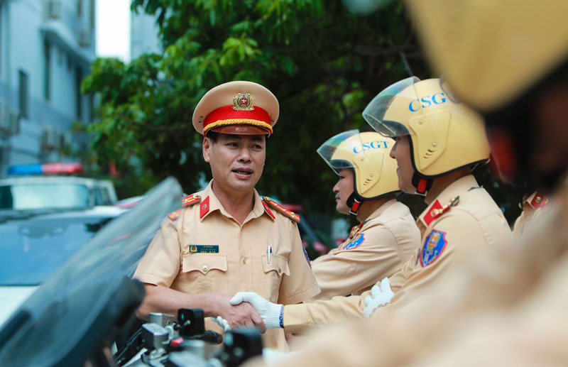 Dàn môtô quái vật đường trường của CSGT tại APEC 2017