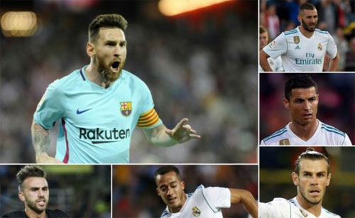 Messi ghi bàn nhiều gấp đôi hàng tiền đạo Real