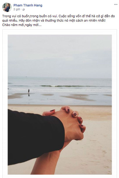 Vừa sang năm mới, Thanh Hằng đã đăng ảnh úp mở về nửa kia?