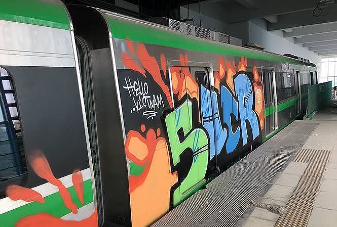 Vụ “vẽ bậy” lên tàu Cát Linh-Hà Đông: Đưa nhà sản xuất ở Trung Quốc sang đánh giá