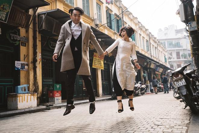 Chàng phi công ngày tỏ tình vẫn gọi chị xưng em và ảnh cưới nhảy khắp Hà Nội cực chất