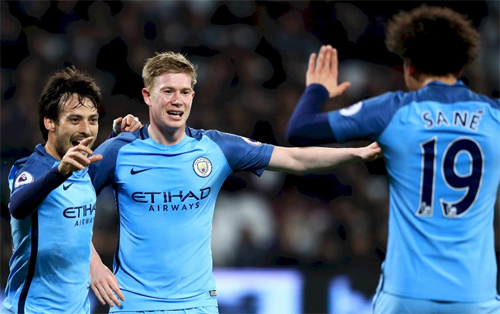 Man City dẫn đầu về số cầu thủ kiến tạo tại Ngoại hạng Anh