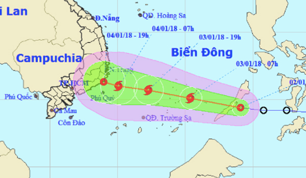 Áp thấp mạnh thành bão số 1, miền Bắc mưa phùn