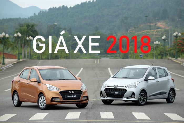 Giá bán năm 2018 của những dòng xe ăn khách tại Việt Nam Giá bán năm 2018 của những dòng xe ăn khách tại Việt Nam