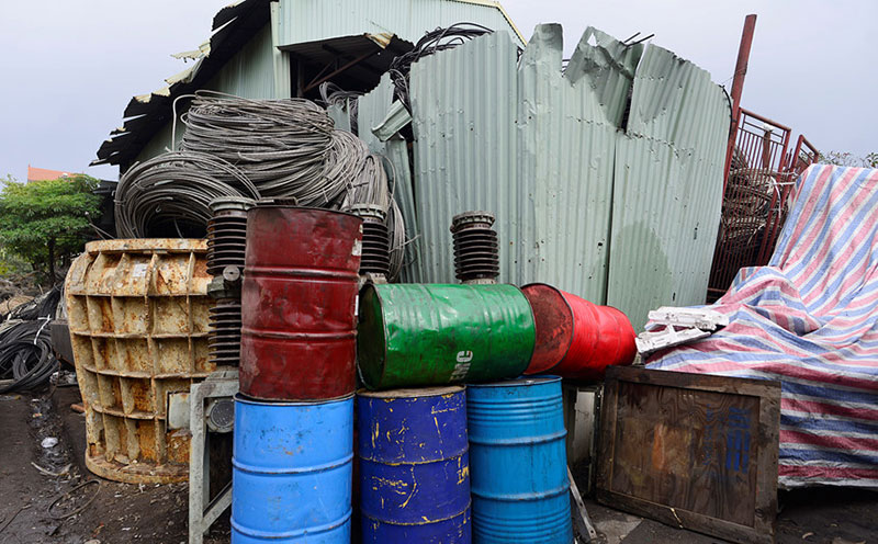 Làng nghề mổ xác máy bay im ắng sau vụ nổ khiến 2 người chết