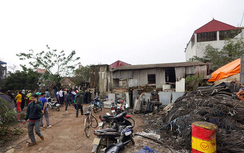 Làng nghề mổ xác máy bay im ắng sau vụ nổ khiến 2 người chết