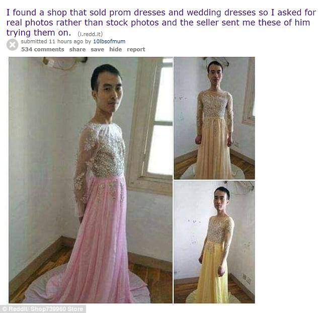 Bán hàng online siêu có tâm: Khách hàng nghi ngờ, nam chủ nhân tự mặc đầm rồi chụp ảnh thật luôn!