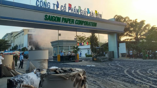 Cháy lớn tại Nhà máy giấy Sài Gòn ở Bà Rịa - Vũng Tàu Cháy lớn tại Nhà máy giấy Sài Gòn ở Bà Rịa - Vũng Tàu