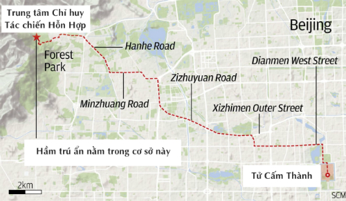 Hầm trú ẩn hạt nhân sâu 2 km của các lãnh đạo Trung Quốc