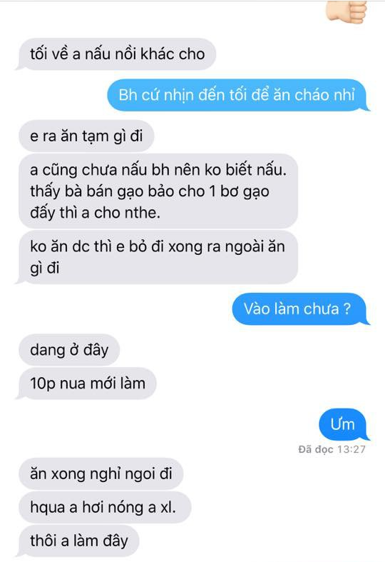 Vợ đau bụng nằm bẹp dí, chồng chăm sóc bằng nồi cháo heo khiến vợ tức ấm ức, chị em cười xòa xui bỏ qua