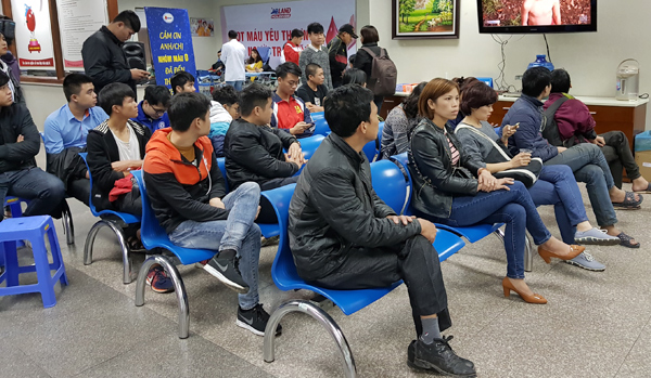 180 bệnh viện thiếu trầm trọng máu nhóm O