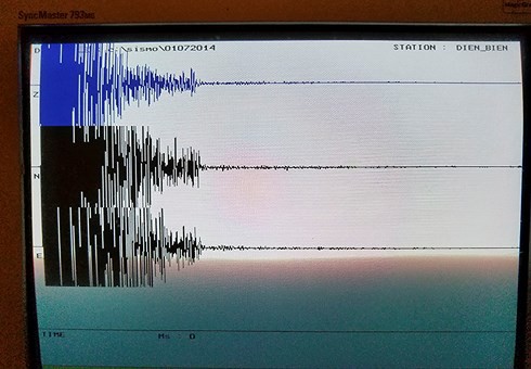 Xảy ra động đất 3,9 độ richter ở Điện Biên