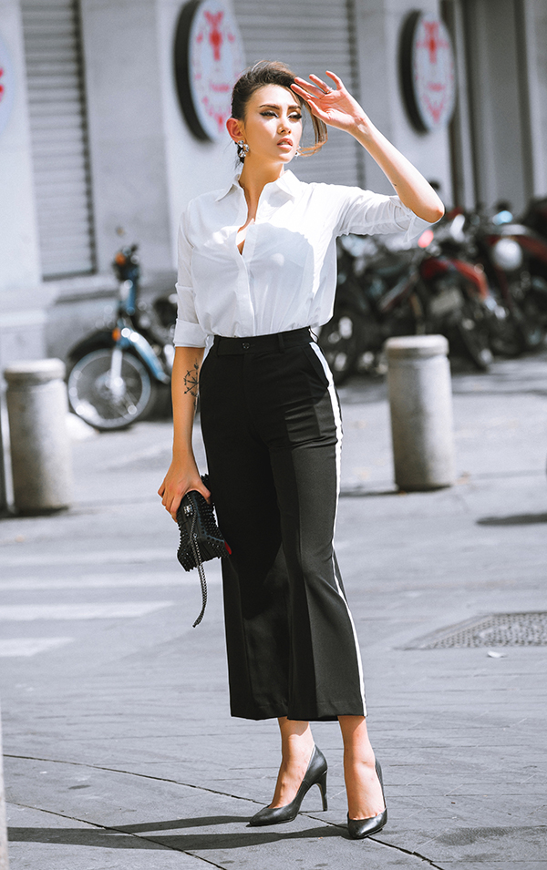 Võ Hoàng Yến đổi gió với phong cách thanh lịch