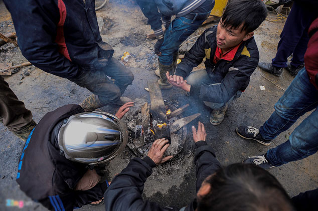 Sa Pa vắng tanh trong giá lạnh 3 độ C