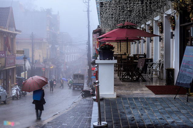 Sa Pa vắng tanh trong giá lạnh 3 độ C