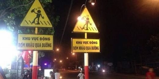 Chỉ ở Sài Gòn mới có những tấm biển báo vừa dễ thương, vừa tưng tửng như thế này thôi