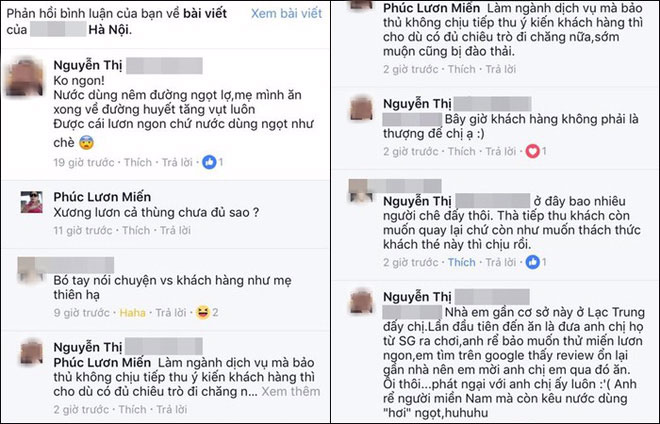 Bị thực khách chê thẳng không ngon, hàng miến lươn Phúc nổi tiếng Hà Nội liền rủa mẹ khách bị ung thư? Bị thực khách chê thẳng không ngon, hàng miến lươn Phúc nổi tiếng Hà Nội liền rủa mẹ khách bị ung thư?