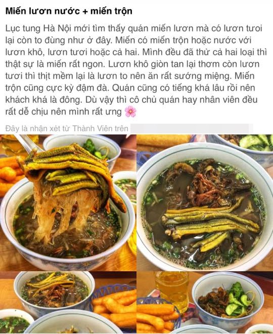 Bị thực khách chê thẳng không ngon, hàng miến lươn Phúc nổi tiếng Hà Nội liền rủa mẹ khách bị ung thư?
