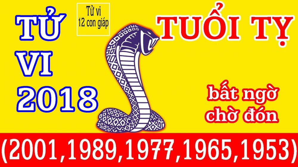 CÁT VẬN NĂM 2018 của người tuổi Tỵ sẽ thế nào?
