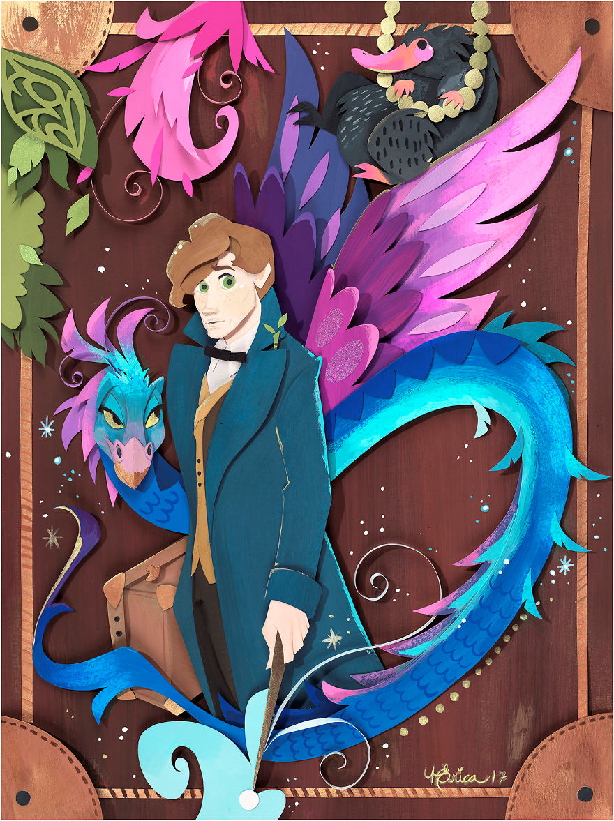 Nữ nghệ sĩ sáng tạo những bức tranh đầy màu sắc từ giấy và kéo