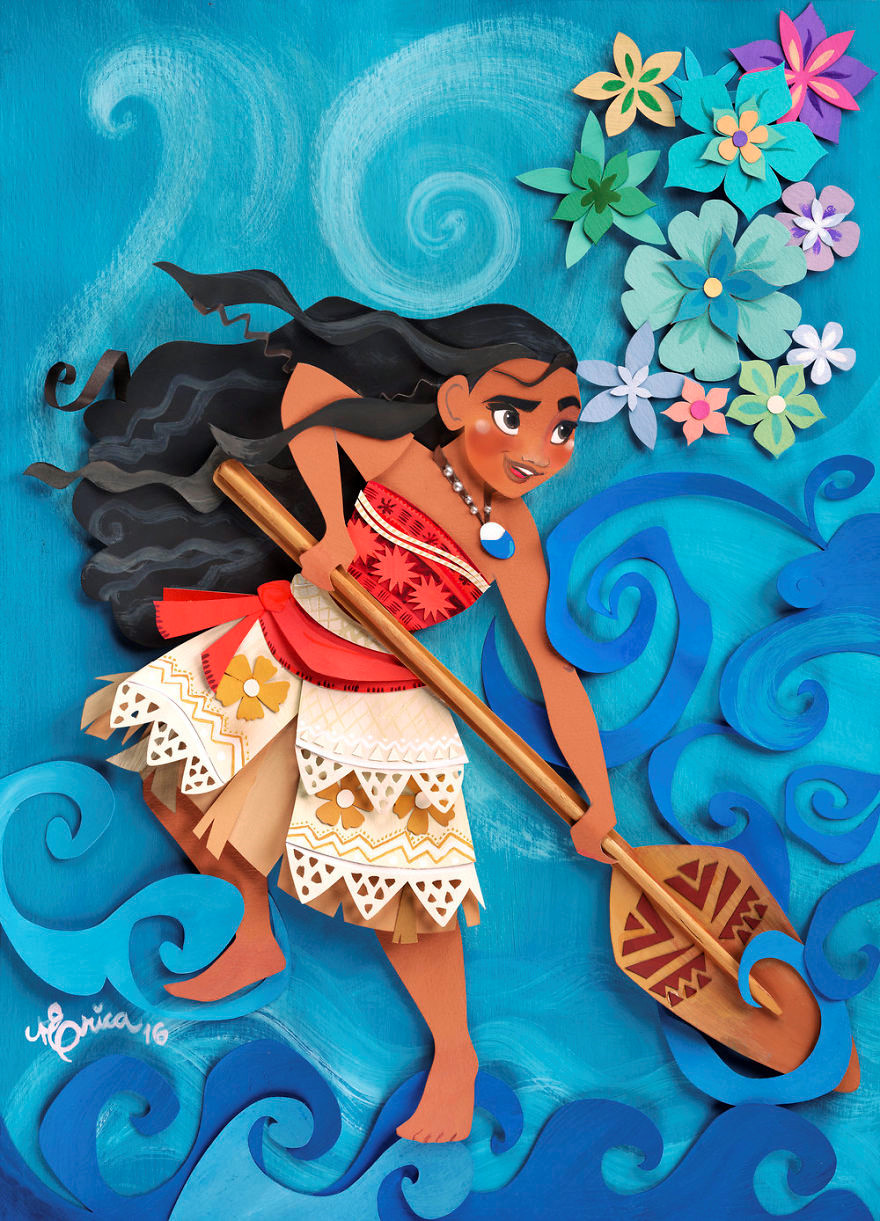 Nữ nghệ sĩ sáng tạo những bức tranh đầy màu sắc từ giấy và kéo