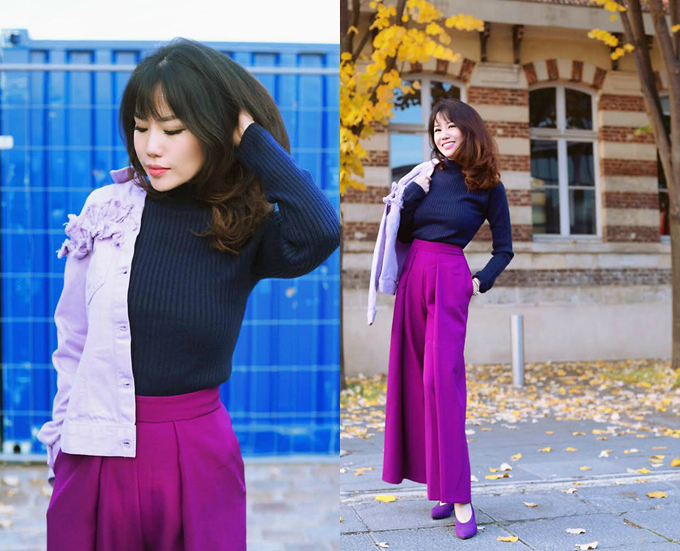 Phối đồ bắt mắt với 3 tông màu được ưa chuộng