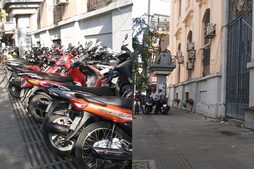 Các bãi giữ xe vua ở quận 1 đã nhường lại vỉa hè