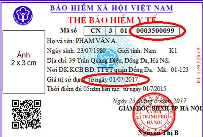 Thẻ BHYT mới sẽ có thông tin mức tiền được hưởng khi khám chữa bệnh