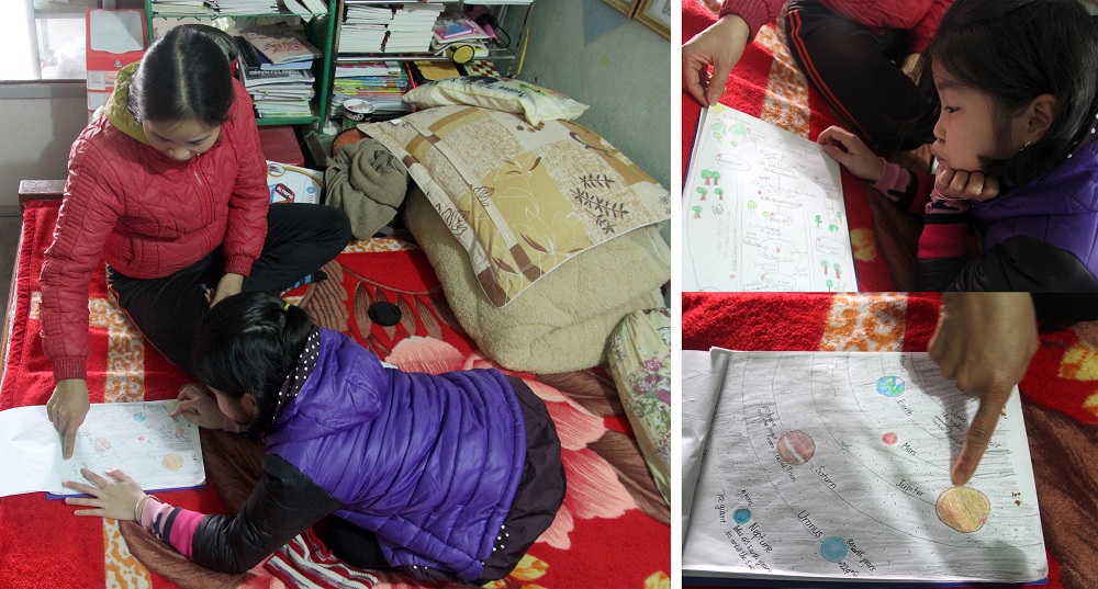 Bà mẹ nông dân dạy con bắn tiếng Anh như gió