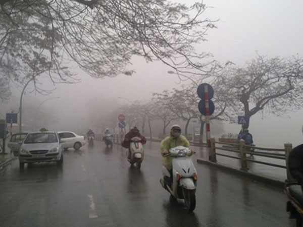 Dự báo thời tiết 14/1: Miền Bắc mưa rét kèm sương mù