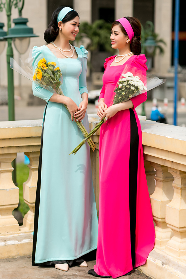 Thanh Thanh Tú, Diễm Trang khoe sắc với áo dài cách tân