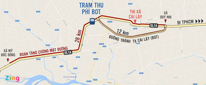 Bộ Giao thông chọn 2 phương án giải cứu BOT Cai Lậy