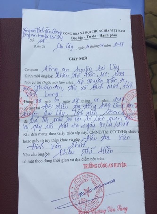 Nóng BOT Cai Lậy: Công an mời một chủ quán ăn lên làm việc