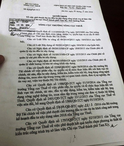Quảng Nam:Tòa nhà Chi cục Thuế Tam Kỳ hơn 84 tỷ đồng lộng lẫy đồ sộ