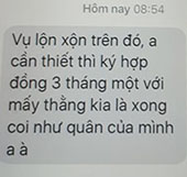 Kỷ luật cán bộ huyện nhắn tin gỡ rối cho nhà thầu