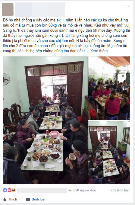 Nàng dâu Hà Nội khoe được ngủ nướng đến 9h sáng dù nhà có giỗ, cộng đồng mạng tranh cãi