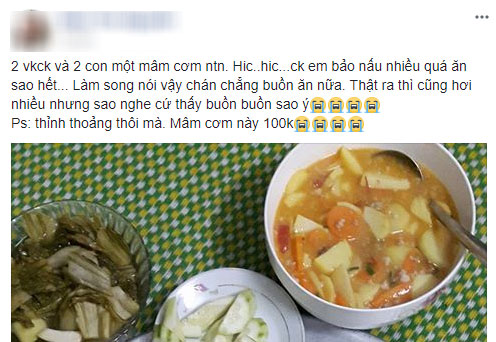 Than thở nấu cả mâm cơm thịnh soạn mà chồng chê, mẹ trẻ cứ tưởng được an ủi nào ngờ lại bị chê thêm Than thở nấu cả mâm cơm thịnh soạn mà chồng chê, mẹ trẻ cứ tưởng được an ủi nào ngờ lại bị chê thêm
