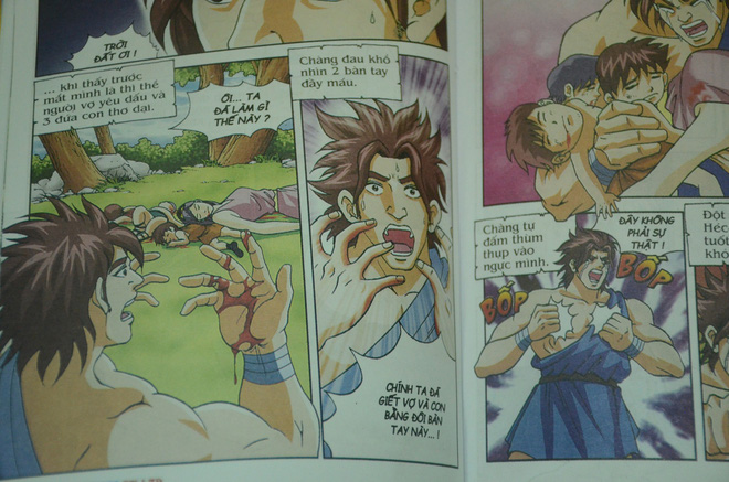 Truyện tranh thiếu nhi của NXB Kim Đồng với những hình ảnh phản cảm vẫn được bày bán dù đã từng bị phản ứng dữ dội