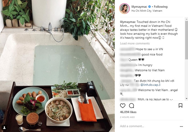 Hot girl môi mọng Lily Maymac đang có mặt ở Sài Gòn